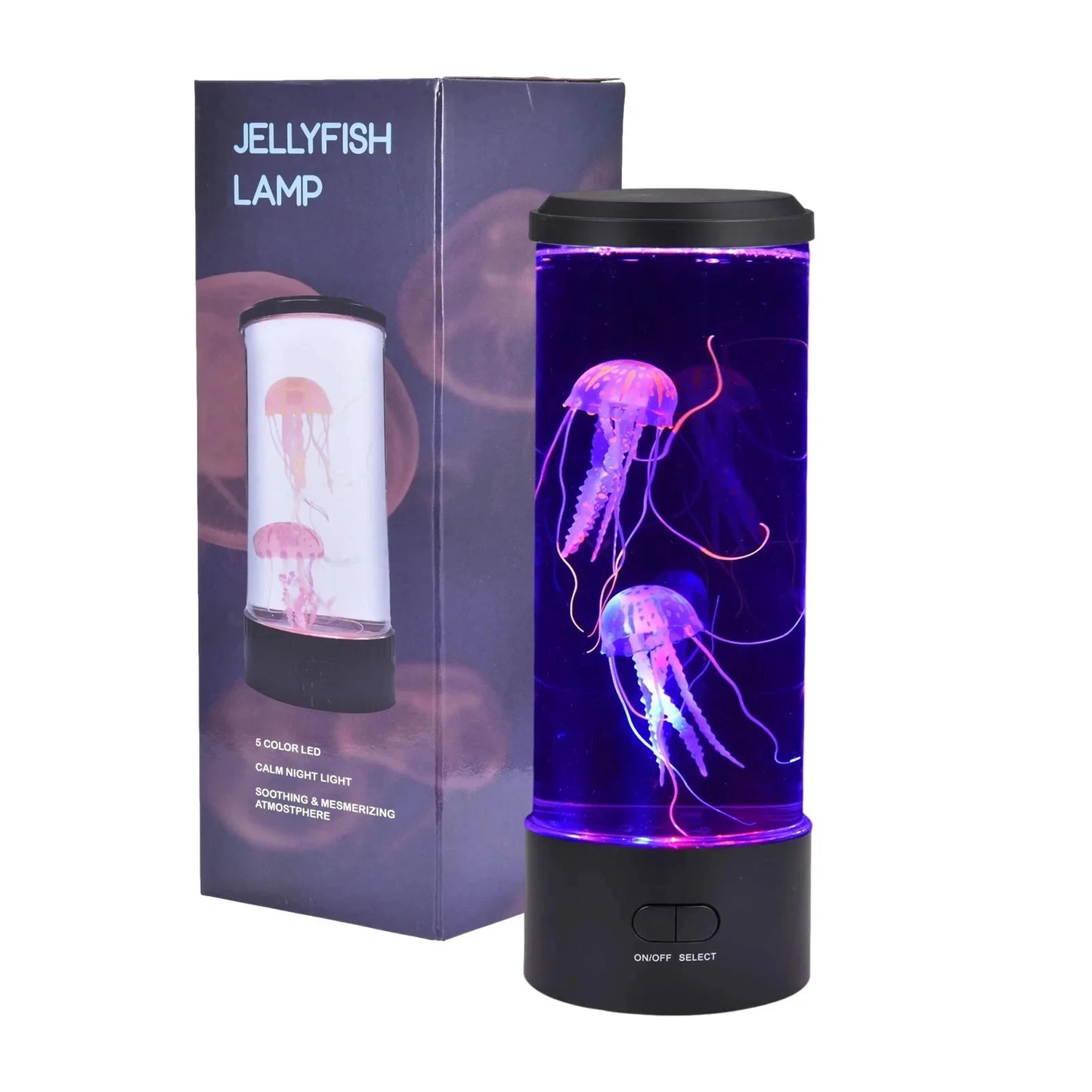 Luminária de Mesa - Água-Viva Colorida Relaxante