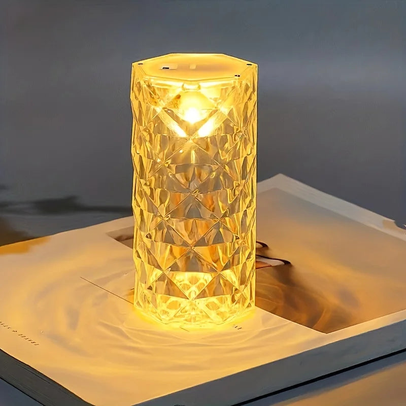 Luminária de Mesa Cristal Touch Screen