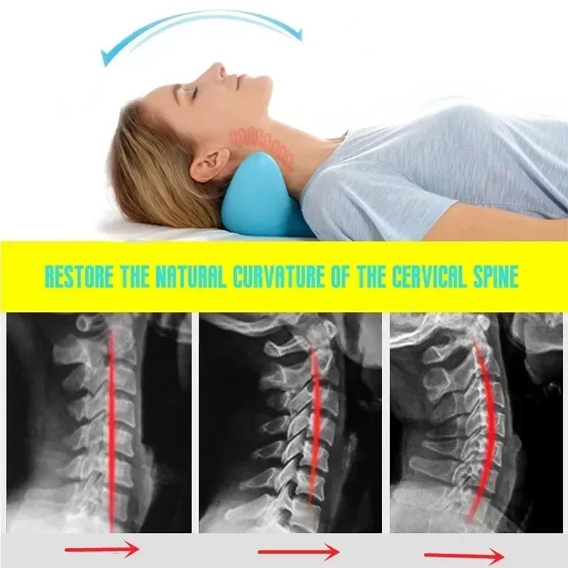 Travesseiro de Alongamento e Relaxante para Cabeça e Pescoço