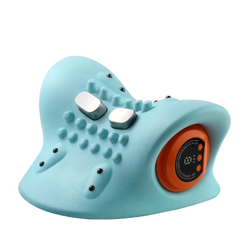 Almofada de Massagem SerenoCalm - Relaxamento com Aquecimento, Vibração para Alívio de Tensão, Quiropraxia e Estresse