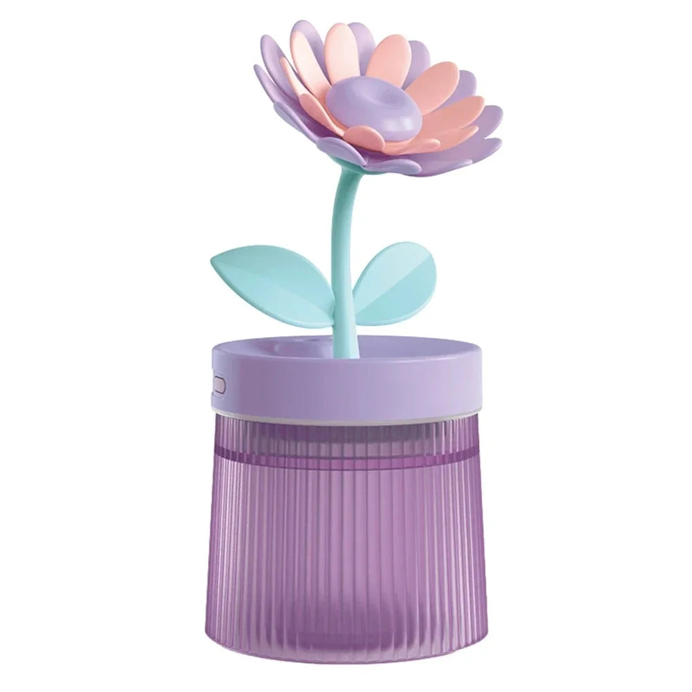 Umidificador de Ar Flor - Difusor Ultrassônico Portátil