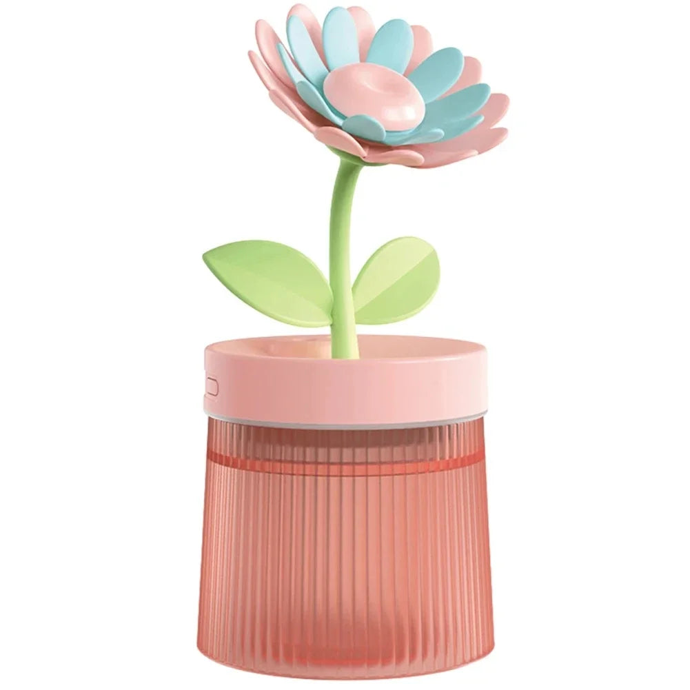 Umidificador de Ar Flor - Difusor Ultrassônico Portátil