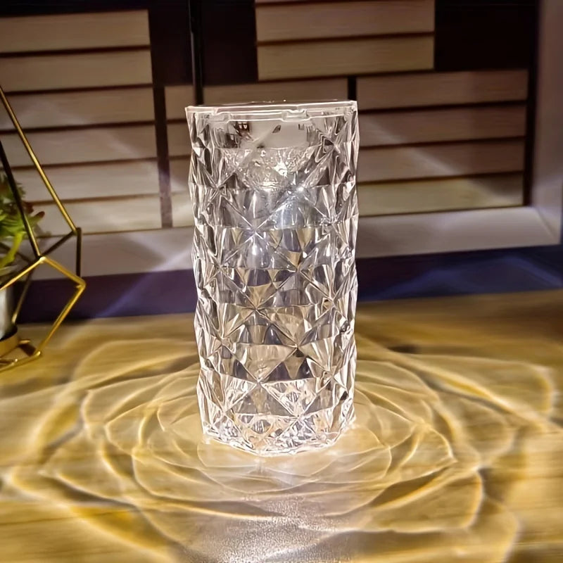 Luminária de Mesa Cristal Touch Screen