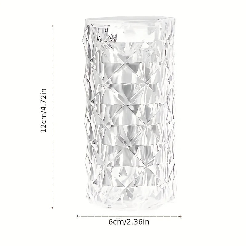 Luminária de Mesa Cristal Touch Screen