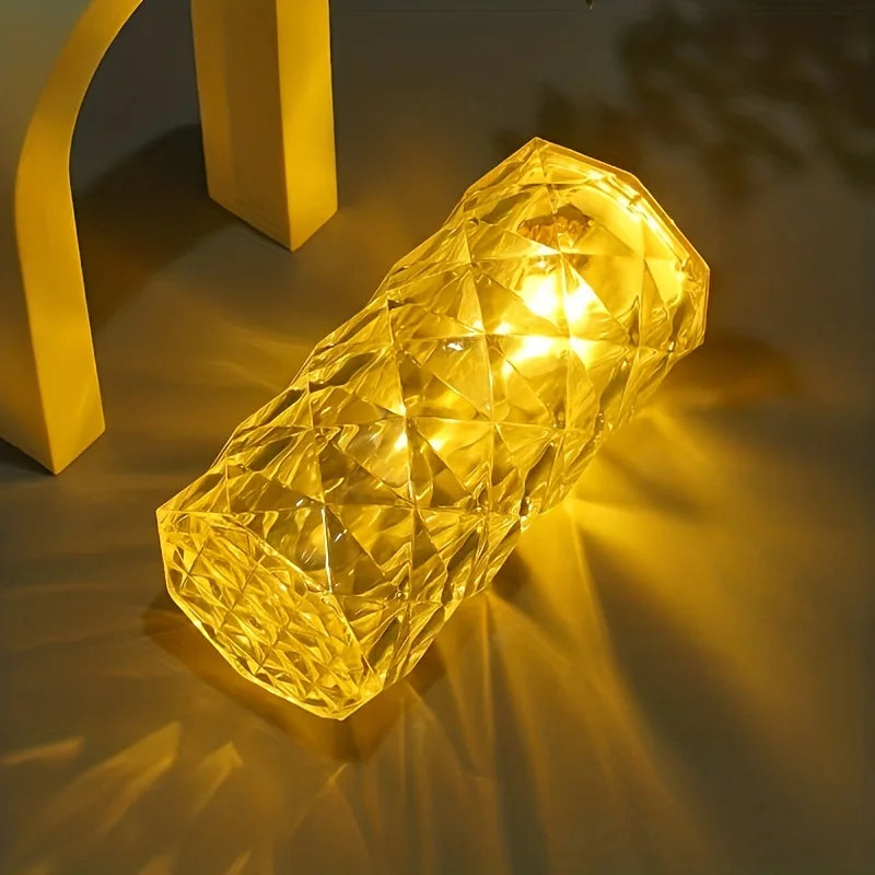 Luminária de Mesa Cristal Touch Screen