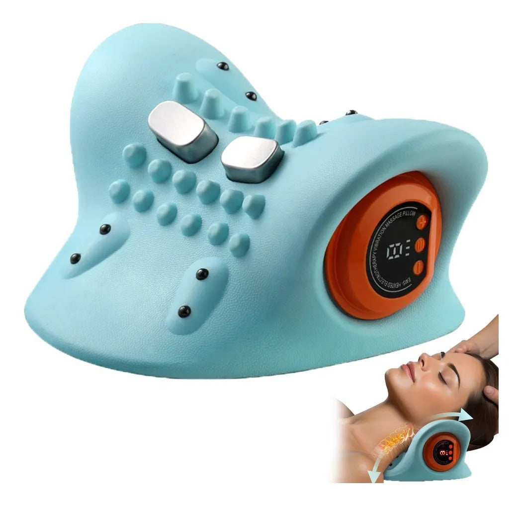 Almofada de Massagem SerenoCalm - Relaxamento com Aquecimento, Vibração para Alívio de Tensão, Quiropraxia e Estresse