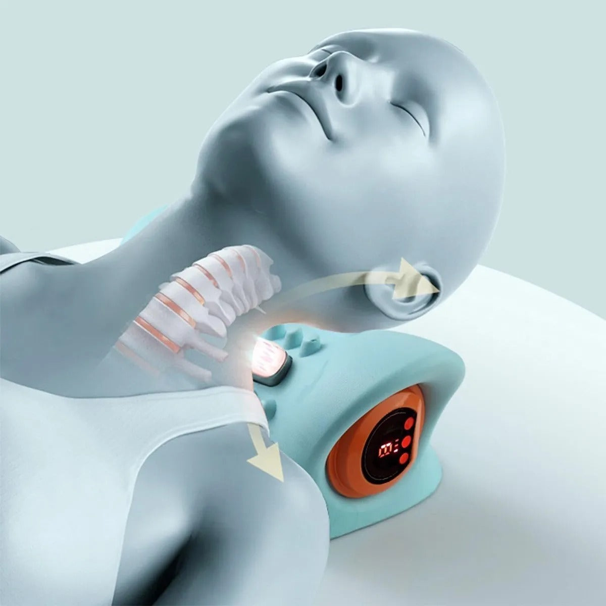 Almofada de Massagem SerenoCalm - Relaxamento com Aquecimento, Vibração para Alívio de Tensão, Quiropraxia e Estresse