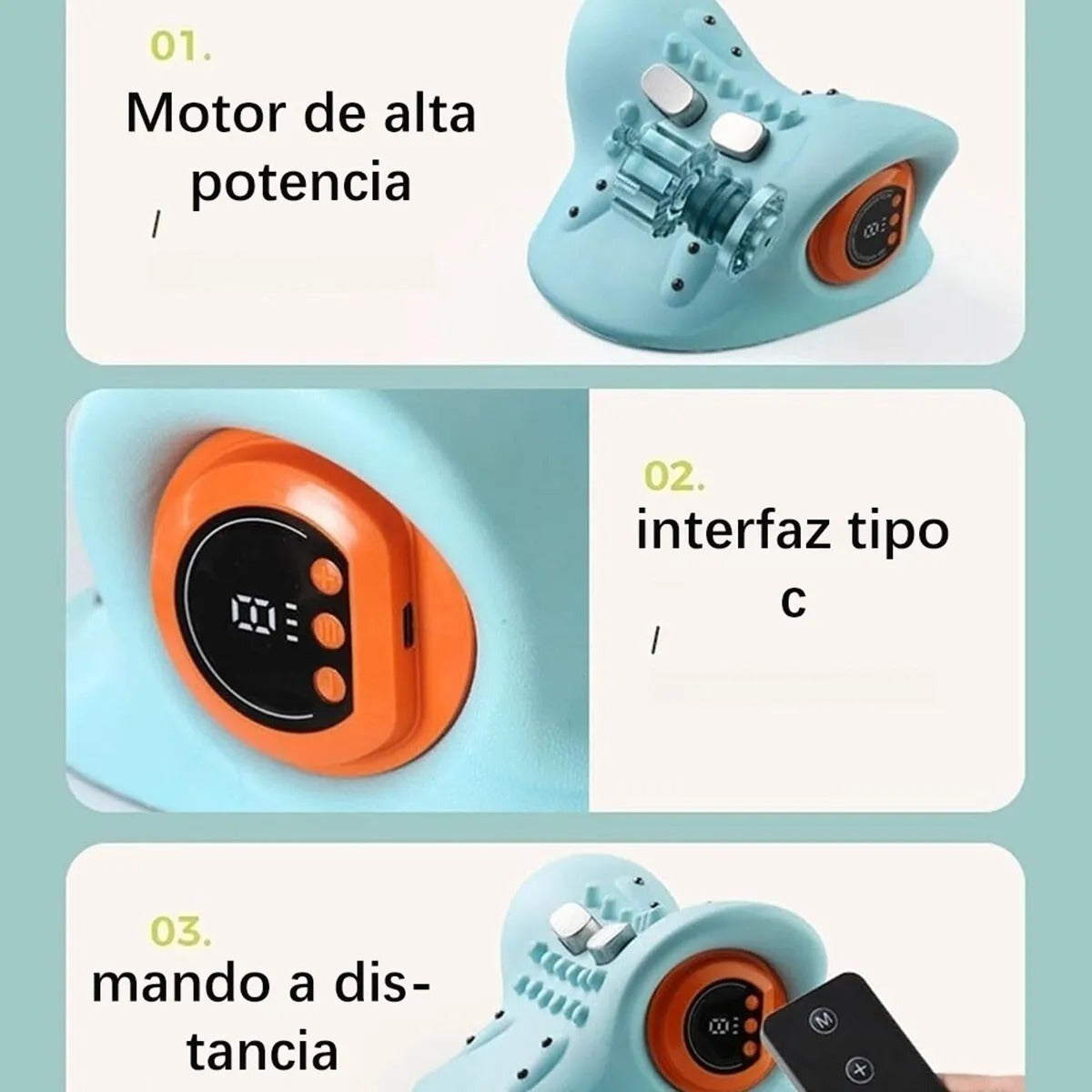 Almofada de Massagem SerenoCalm - Relaxamento com Aquecimento, Vibração para Alívio de Tensão, Quiropraxia e Estresse
