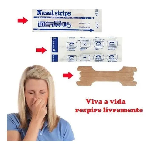Adesivos Tiras Nasais SerenoCalm - Expandir Respiração