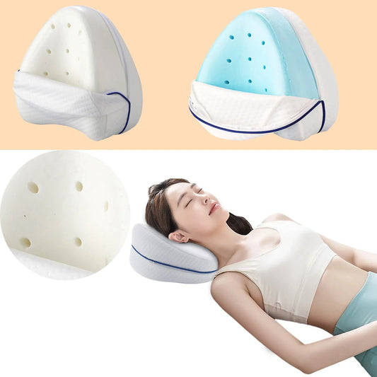 Travesseiro Ergonômico para Pernas SerenoCalm: Alívio Imediato para Pernas, Quadris e Lombar.