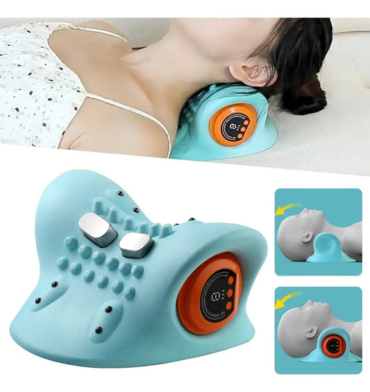 Almofada de Massagem SerenoCalm - Relaxamento com Aquecimento, Vibração para Alívio de Tensão, Quiropraxia e Estresse